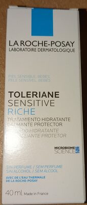 La ROCHE POSAY TOLERIANE SENSITIVE RICHE 40ML