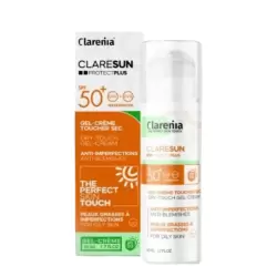 CLARENIA ECRAN GEL CREME TOUCHÉ SEC 50+