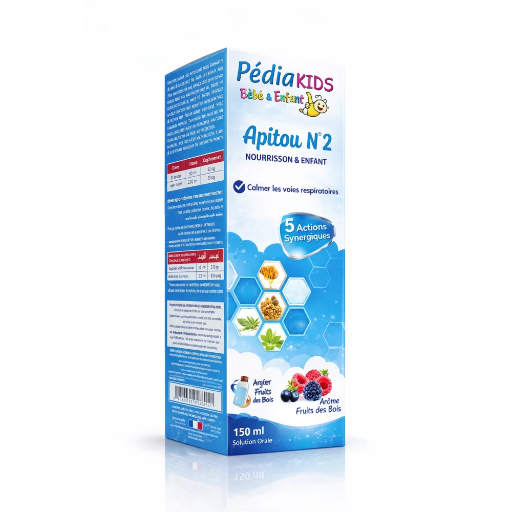 PEDIAKIDS APITOU 2 SIROP 150ML T.SECHE