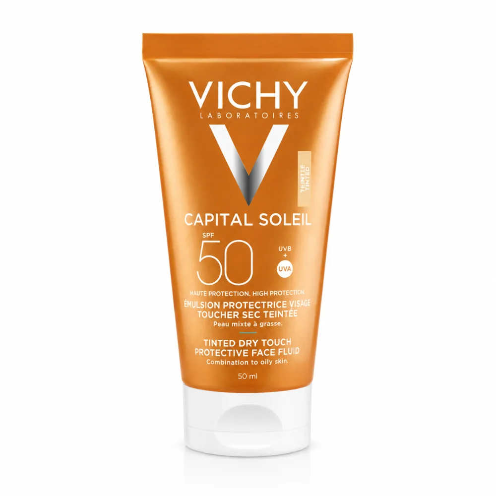 VICHY CAPITAL SOLEIL 50+ BB TOUCHÉ SEC TEINTÉE